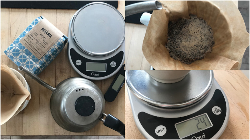 Trust the process: weigh, measure, bloom, wait, pour.